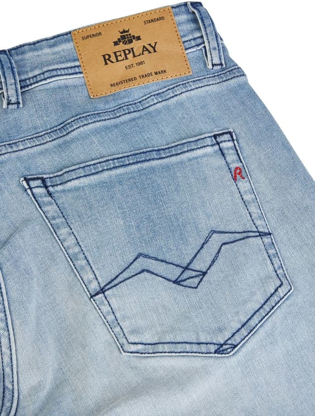 Detalle 2 de Replay Grover Straight-Fit Jeans mit 34