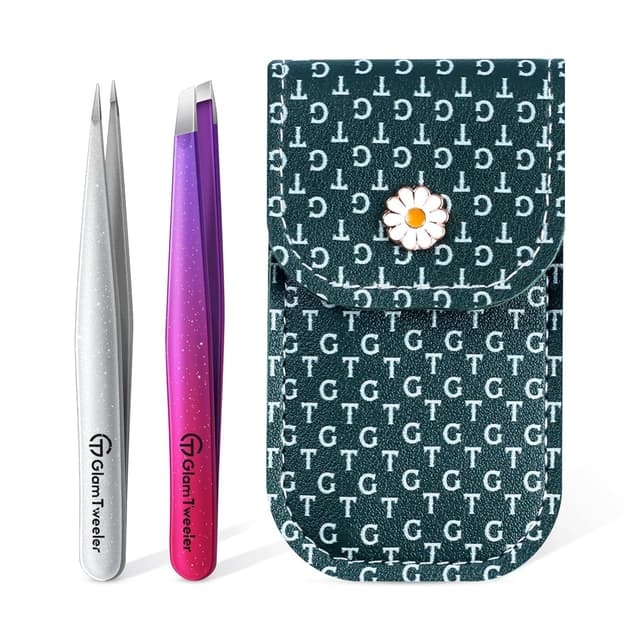 Detalle de GlamTweeler Sharp & Precision Tweezer Set 3.75" ๐