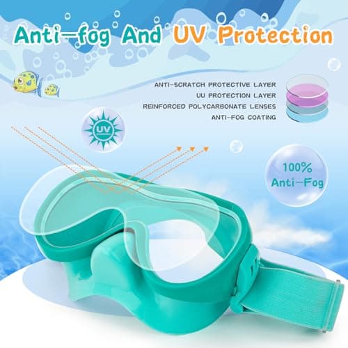 Thumbnail 2 de Kids Swim Goggles with Nose Cover ⚡