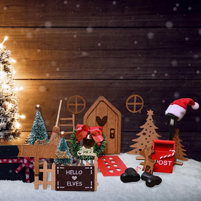 Thumbnail 5 de JOYSAL Wichteltür Zubehör Set 24 Teile 🎄