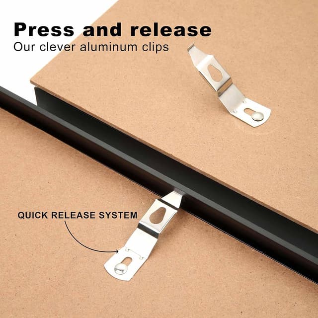 Thumbnail 1 de HIMEETIME® 2x Marcos Aluminio 40x50cm para Pósters 🖼