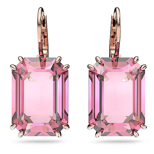 Imagen de Swarovski Pendientes Millenia, Talla octogonal, Rosas, Baño tono oro rosa en OfertitasTOP