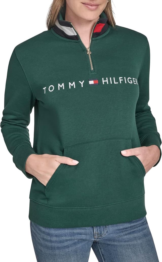 Thumbnail 6 de Tommy Hilfiger felpa con zip da uomo Zip Mockneck Mezza Zip