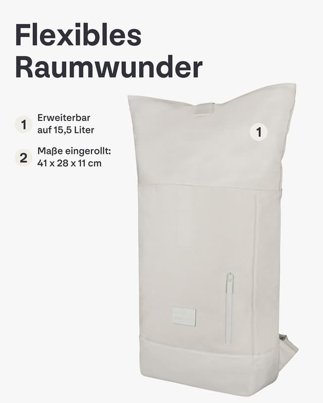 Detalle de Johnny Urban Robin Medium Rolltop 15L Rucksack