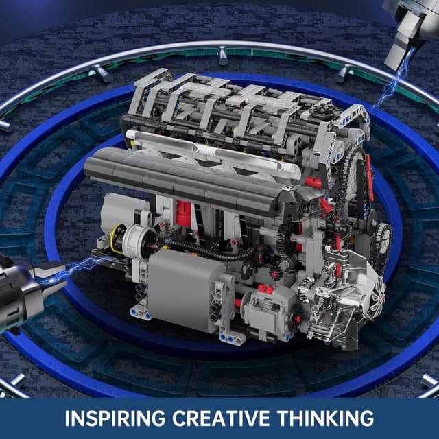 Thumbnail 4 de Mould King 10087 Technik Motor Bausatz Bausteine 1787 Teile