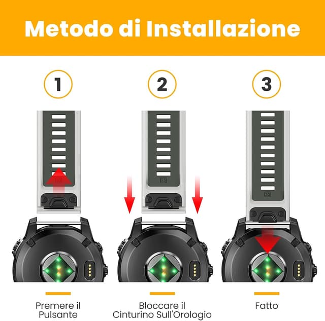 Detalle de ANBEST cinturino Garmin QuickFit 22 mm