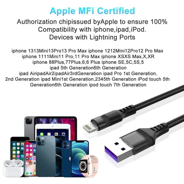 Detalle 2 de Lightning iPhone Ladekabel 5 m von Apple