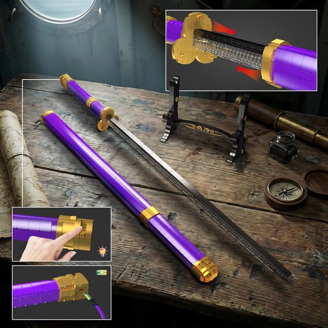 Thumbnail 4 de Mould King 10260 Samurai-Schwert-Baustein-Modell