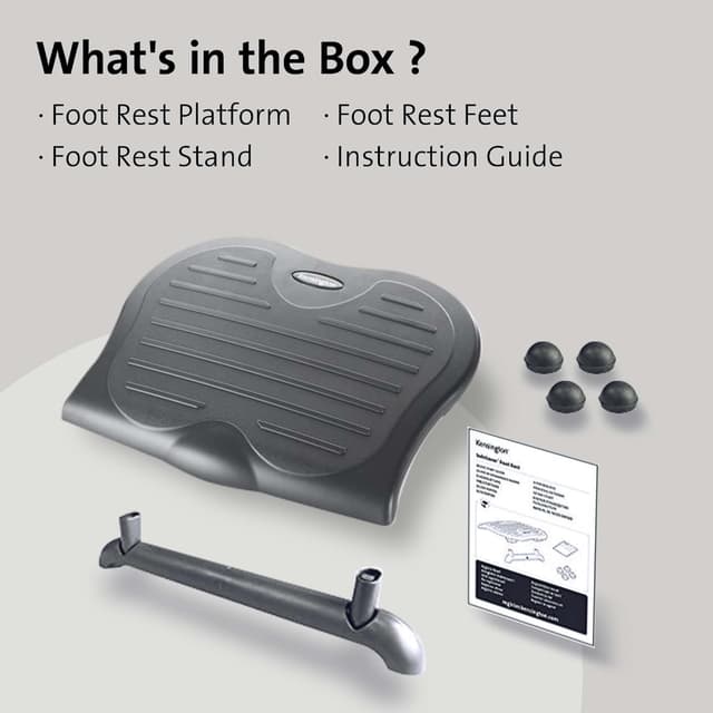 Thumbnail 6 de Kensington SoleSaver under-desk foot rest (56152) with adjustable ergonomic tilt