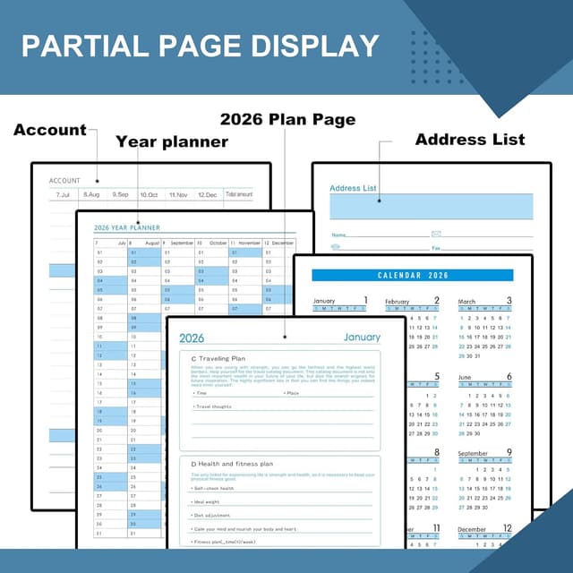 Thumbnail 6 de Mcdsuc A5 2026 daily planner diary