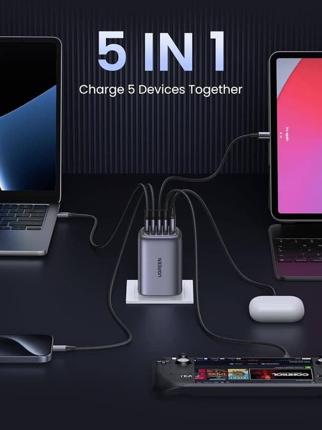 Detalle de UGREEN Nexode 100W USB-C Charger for MacBook