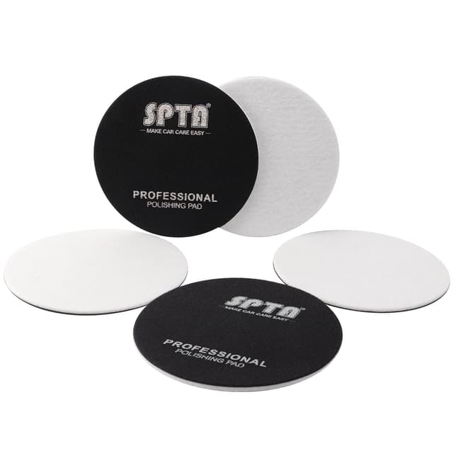 Detalle de SPTA 5 Pc 6" (150mm) Car Glass Polishing Discs Microfiber Buffing Pad Kit for Scratch & Water Spot Removal