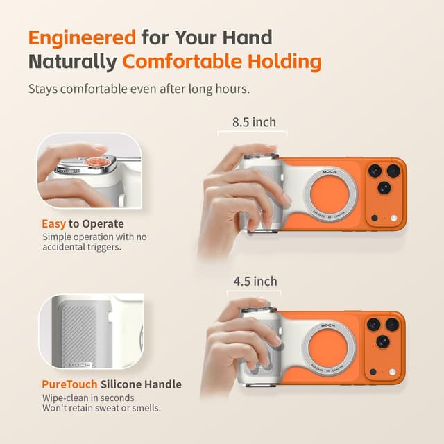 Thumbnail 3 de COMITOK MOCA iPhone 17 Pro Camera Grip with Remote