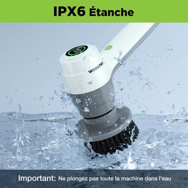 Thumbnail 5 de Brosse de nettoyage rotative WORKPRO 6 brosses