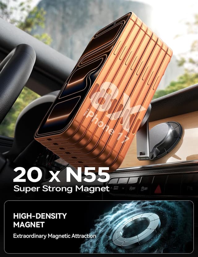 Detalle 2 de JOYROOM 15W MagSafe Car Mount Charger