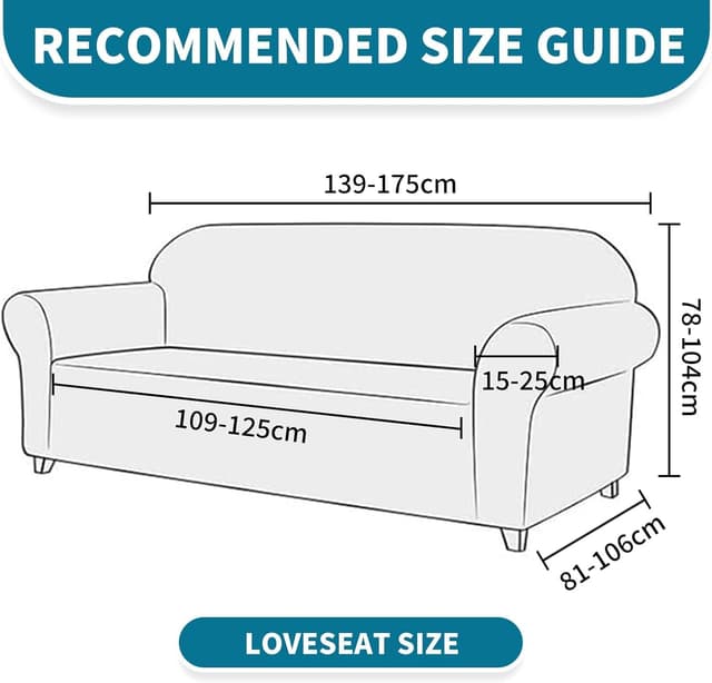 Detalle de YSTELLAA Copridivano elasticizzato in velluto 2 posti