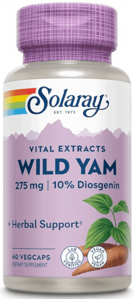 Imagen de Solaray Wild Yam 60 cápsulas vegetales 💊 en OfertitasTOP