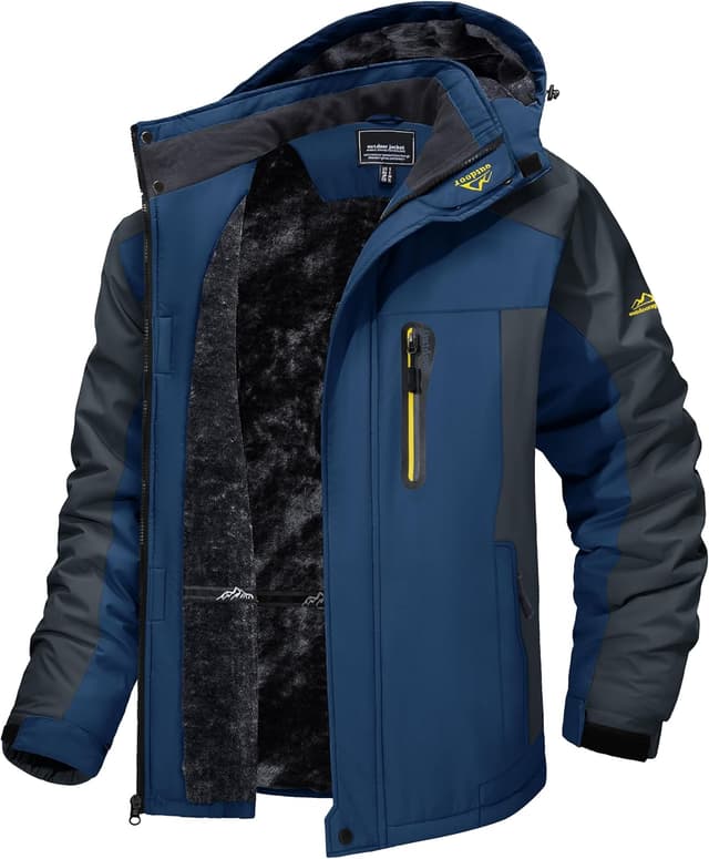 Detalle de TACVASEN Winter Ski Jacket 1️⃣ Waterproof