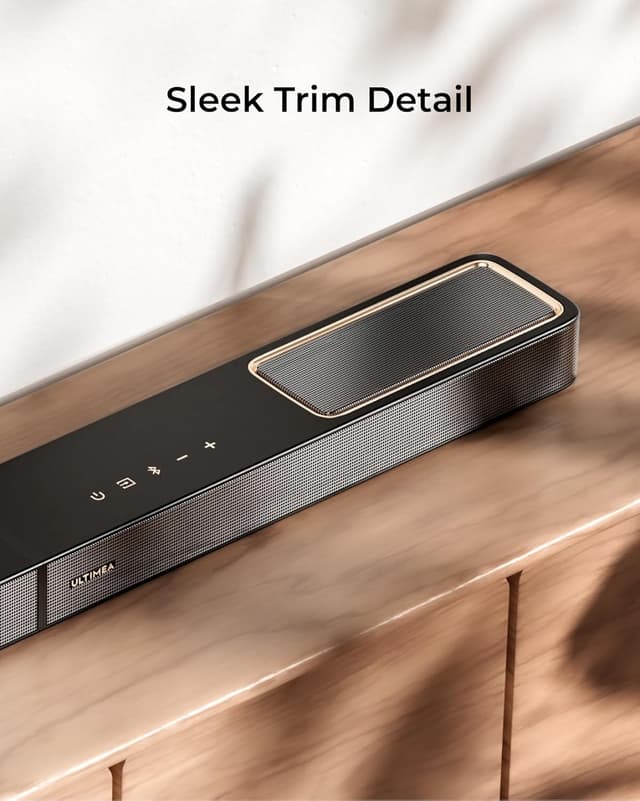 Detalle de ULTIMEA Soundbar 3.1.2 mit 6,5-Zoll-Subwoofer, HDMI eARC & Bluetooth 5.4 (Skywave F30 Boom) – Heimkino für TV