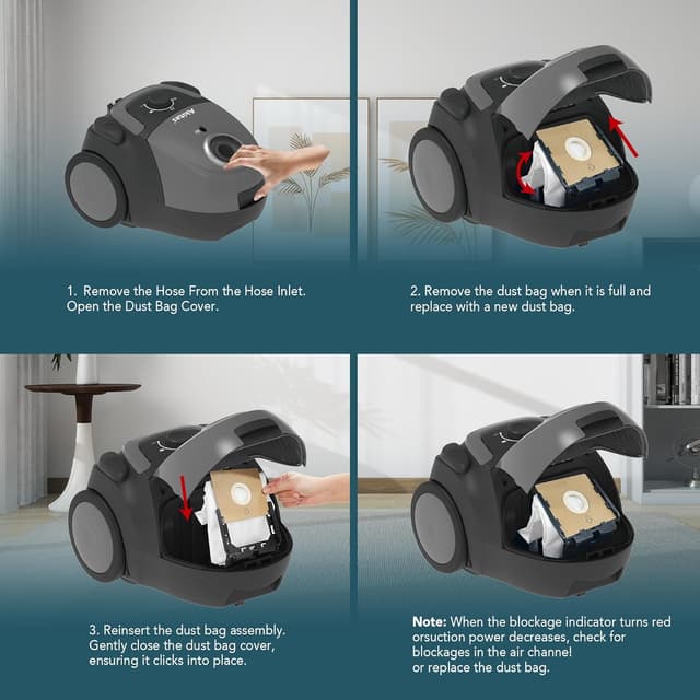 Thumbnail 4 de Akitas C5 Bagged Vacuum Cleaner 850W