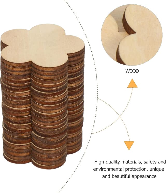 Thumbnail 3 de Holzscheiben 50mm 50er Pack 🪵