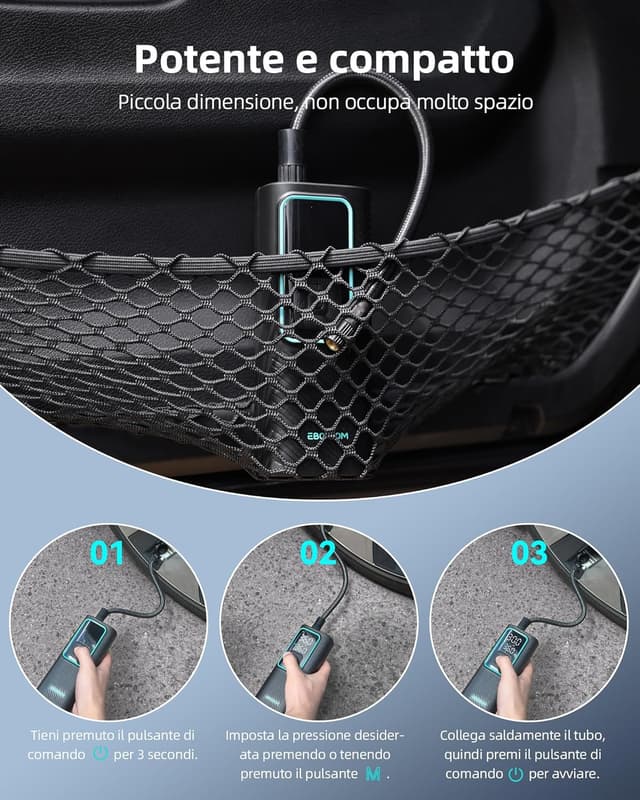 Thumbnail 6 de Compressore Aria Portatile 150 PSI