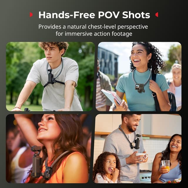 Thumbnail 1 de SMALLRIG Magnetic Neck Mount with Chest Strap 🎥