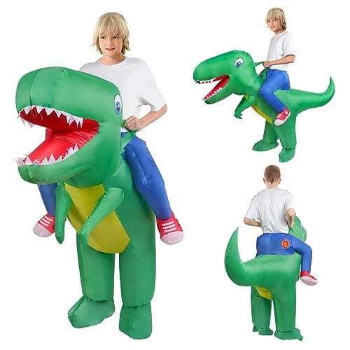 Thumbnail 8 de AOOWU Disfraz Dinosaurio Niños, Disfraz Hinchable con Sistema Inflable, para Halloween, Cosplay Cumpleaños Navidad Carnaval Fiesta Mardi Gras