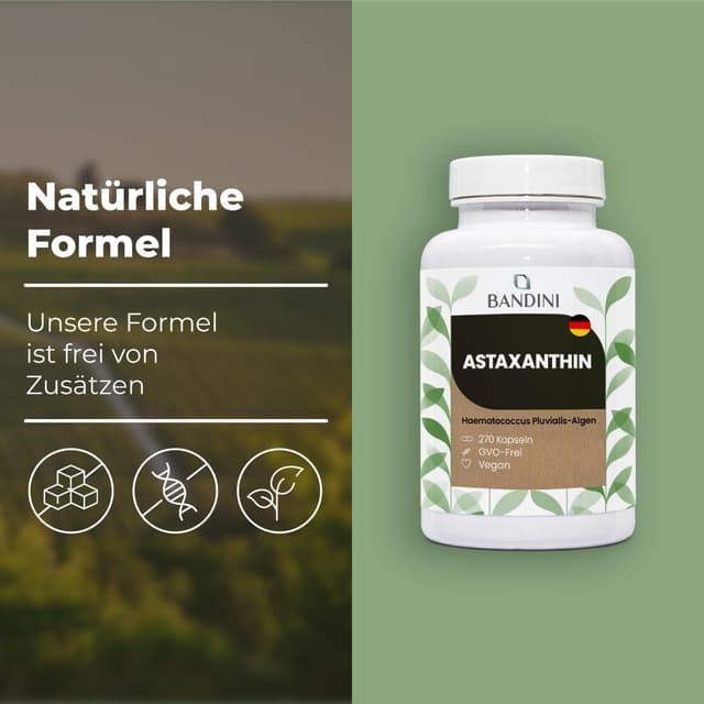 Detalle 2 de Bandini Pure Astaxanthin 8 mg, 270 Kapseln