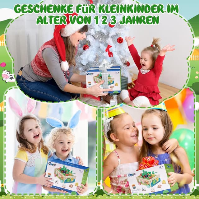 Thumbnail 5 de KMTJT Montessori Holzspielzeug 7‑in‑1 Steckspielzeug