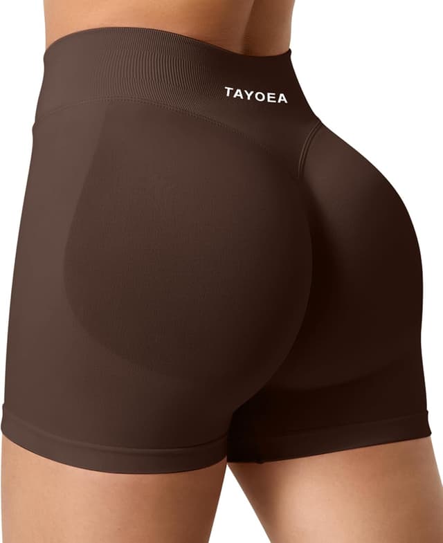 Detalle 2 de TAYOEA Sport Shorts Damen Scrunch Push-Up 4,5 Zoll