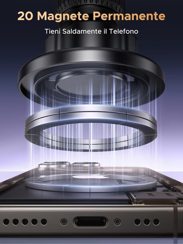 Detalle de UGREEN Supporto Auto MagSafe 2 in 1 20N