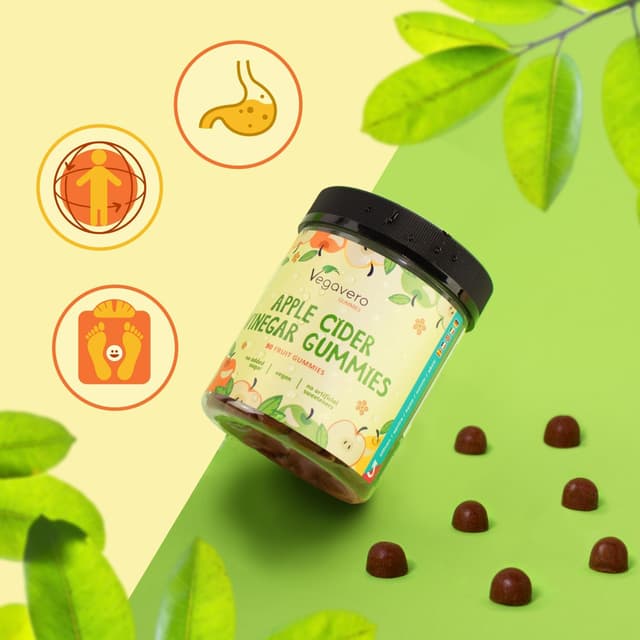 Thumbnail 5 de Vegavero Apfelessig Gummibärchen 90 Stück 🍬