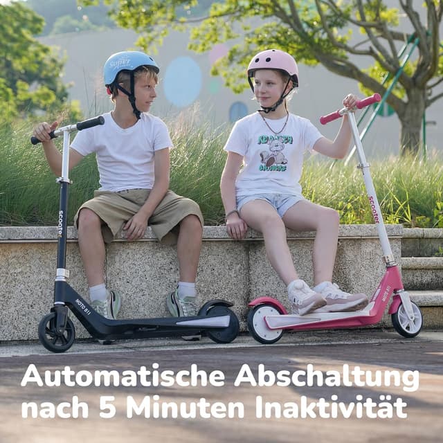 Thumbnail 6 de iScooter Elektroroller für Kinder (6–12 Jahre) – 5/10/15/16 km/h, 3-fach höhenverstellbar, 150 W, bis 5–7 km Reichweite