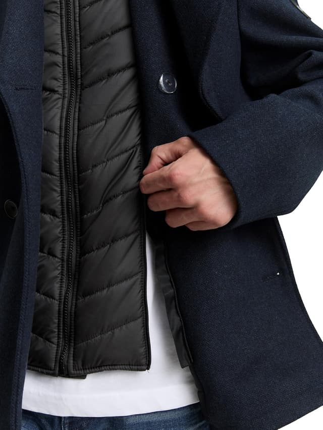 Detalle 2 de Tom Tailor 1046986 giacca da uomo in lana: calda e comoda per l’inverno