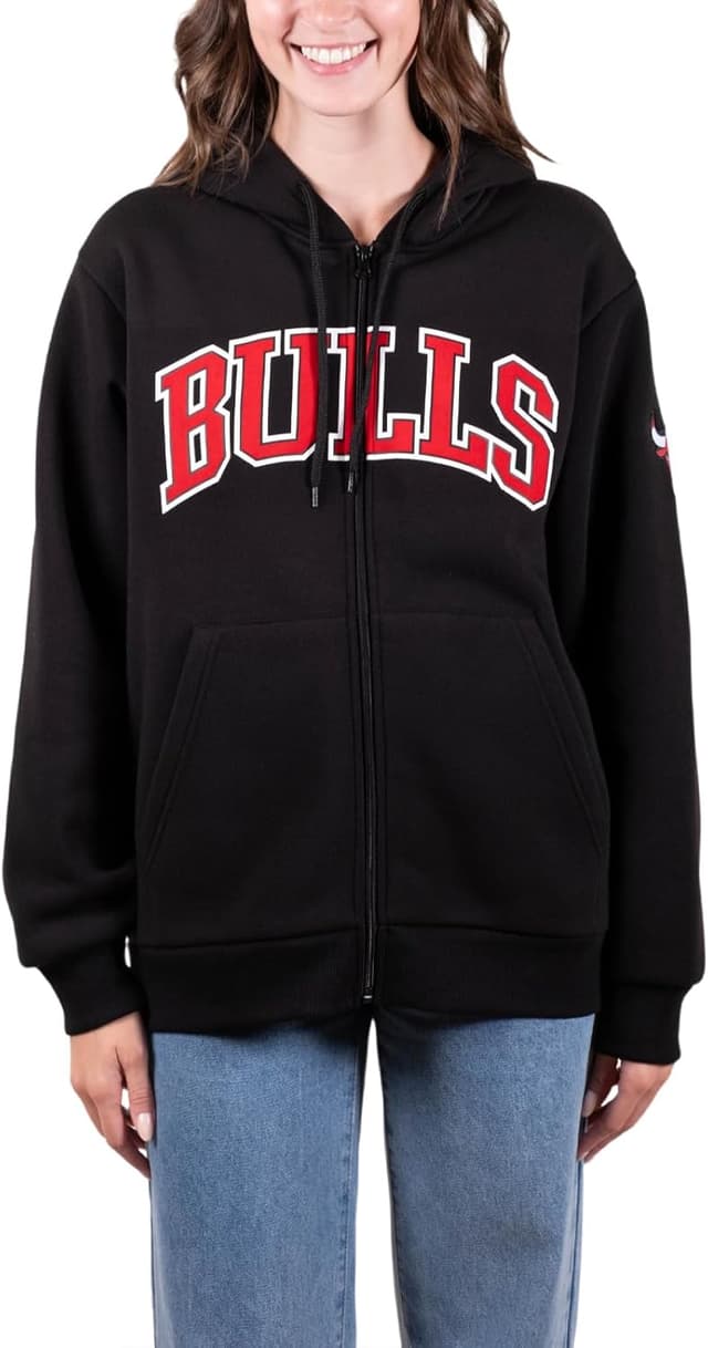 Detalle de Ultra Game Women’s NBA Official Super Soft Full Zip Hoodie Sweatshirt
