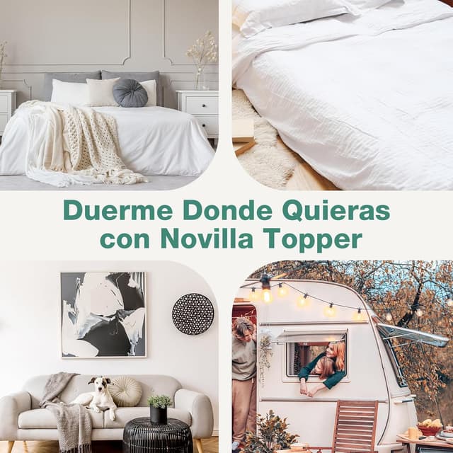 Thumbnail 6 de Novilla Topper Viscoelástico 150x190 cm con Bambú y Gel