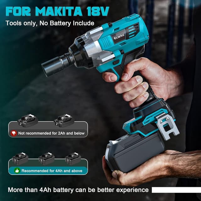 Detalle 2 de Ecarke Akku-Schlagschrauber 1400 Nm Set