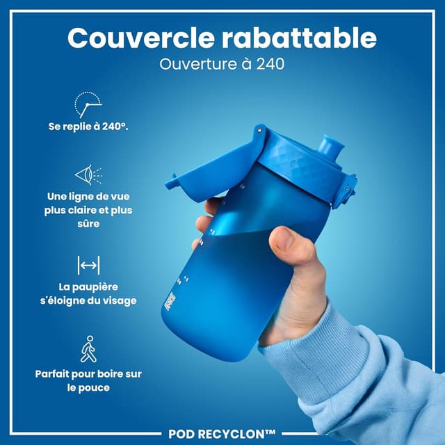 Thumbnail 4 de Ion8 Gourde Enfant 350 ml bleu