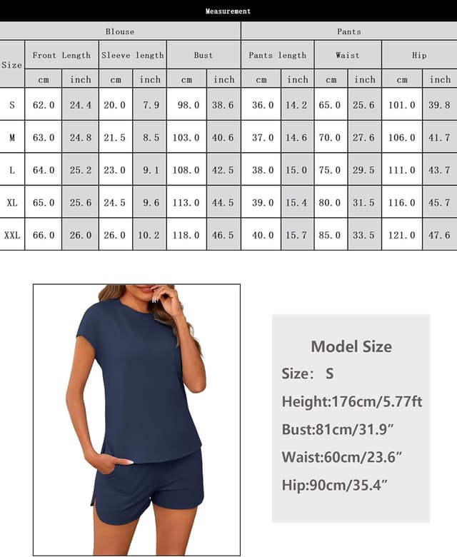 Thumbnail 5 de Bresdk Pigiama Donna Cotone Estivo Due Pezzi