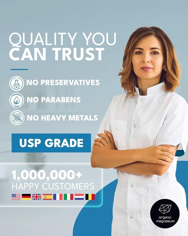 Detalle de Ultra Pure Magnesium Oil (1000 ml) – 31% magnesium chloride Zechstein oil for sports recovery & muscle relaxation