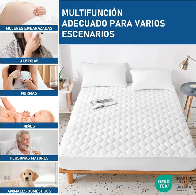 Thumbnail 4 de GRT Protector Colchón Acolchado Impermeable 135x190