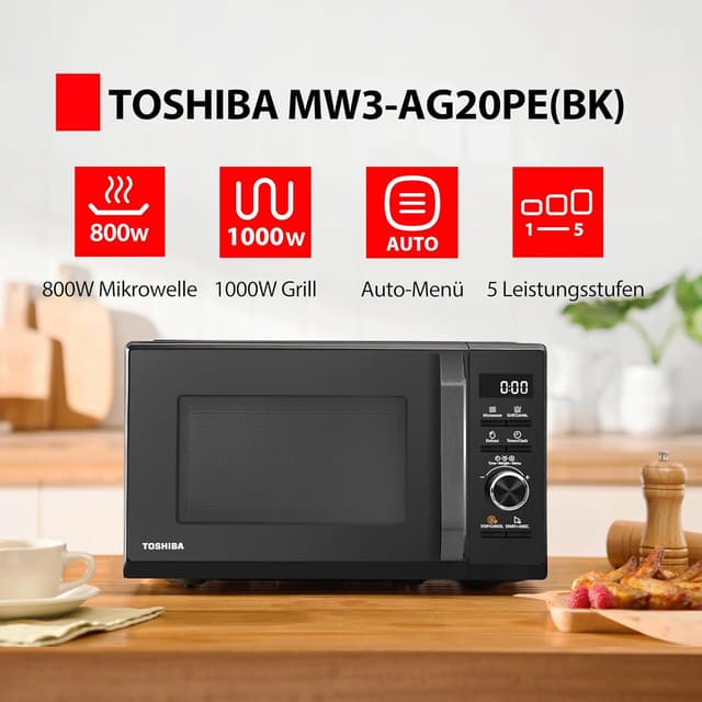 Detalle 2 de Toshiba MW3-AG20PE Mikrowelle 20 Liter