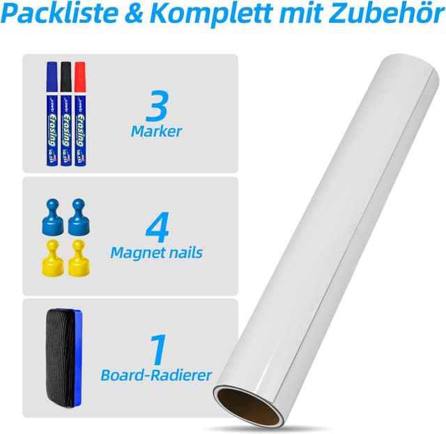 Detalle 2 de Magnetische Whiteboard Folie 40 x 60 cm