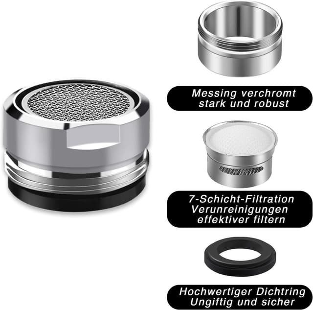 Thumbnail 5 de Strahlregler M24 6 Stück für Wasserhähne