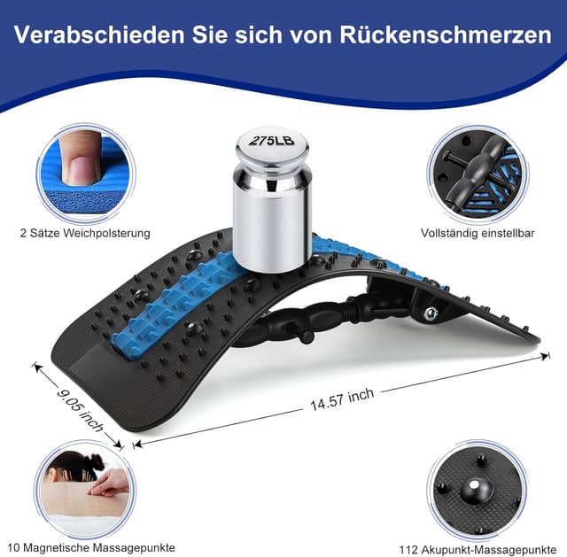 Thumbnail 6 de Rückenstrecker Rückenmassagegerät 60° verstellbar