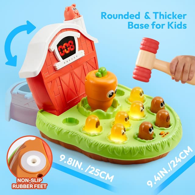 Detalle de lalalark JOVA Game for Toddlers (Ages 2–5) with Light & Sound, 4 Modes, 40 Levels