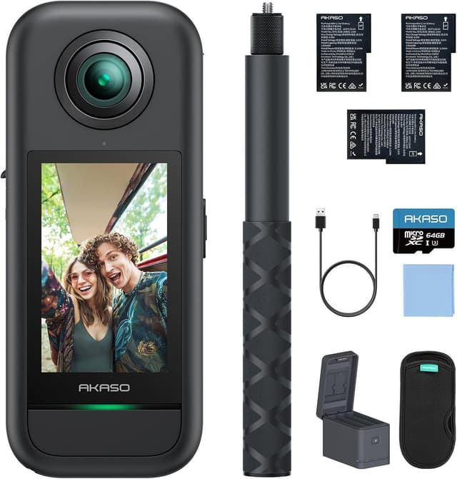 Detalle de AKASO 360° Creator-Set 5.7K 72MP Kamera