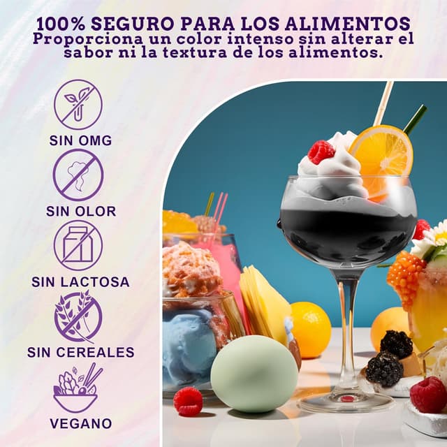 Thumbnail 2 de Colorante Alimentario Negro Set 30ml × 3 Botellas 🍫