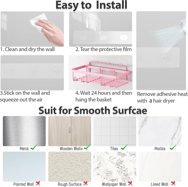 Thumbnail 6 de Liuoud 5-Pack Shower Caddy Organizer Rack